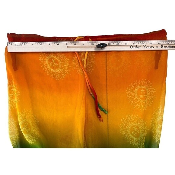 Indian tropical Fashion 2 Piece Swimsuit Coverup Top Pant Size Medium *FLAW* - Picture 13 of 16